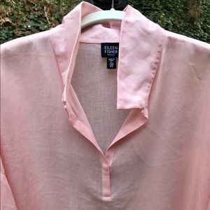 EILEEN FISHER LINEN BLOUSE